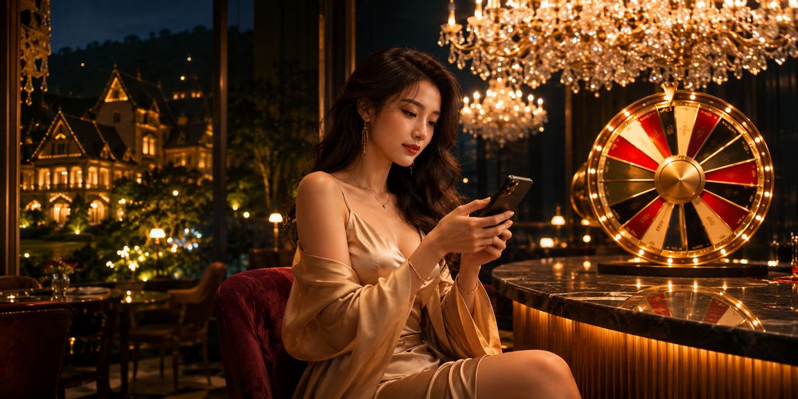 Khung cảnh Đà Lạt với chủ đề quay số may mắn trên thiết bị di động