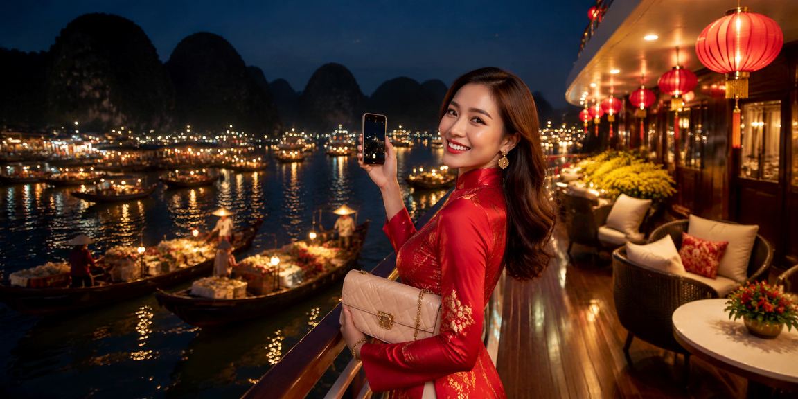Khung cảnh Hạ Long dịp Tết với màn hình trò chơi slot mới